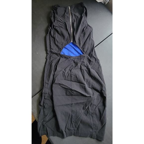 Bebe Black and Blue Sleeveless Mini Dress - Size Medium - Picture 2 of 6